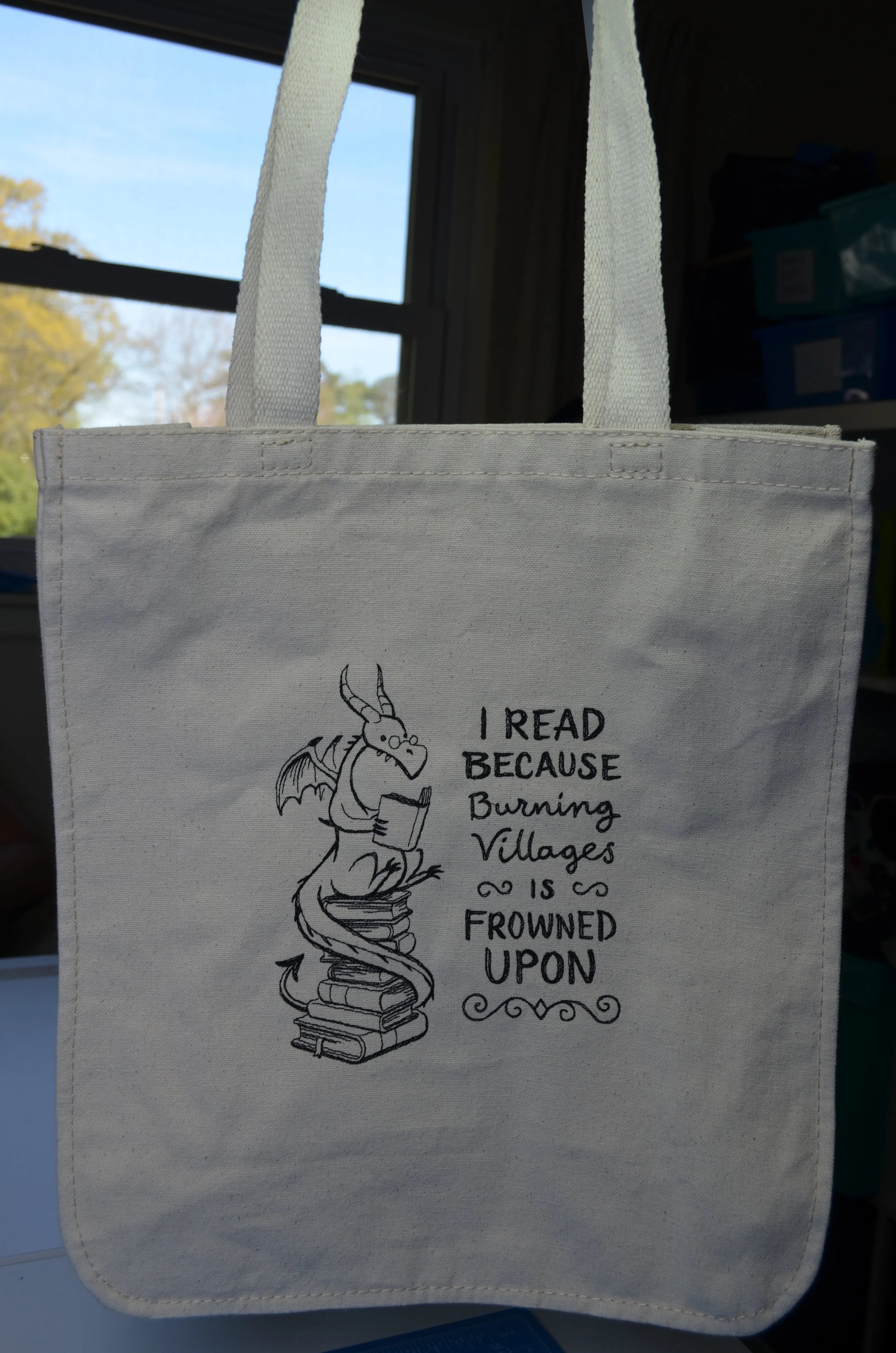 Embroidered Canvas Tote Bags