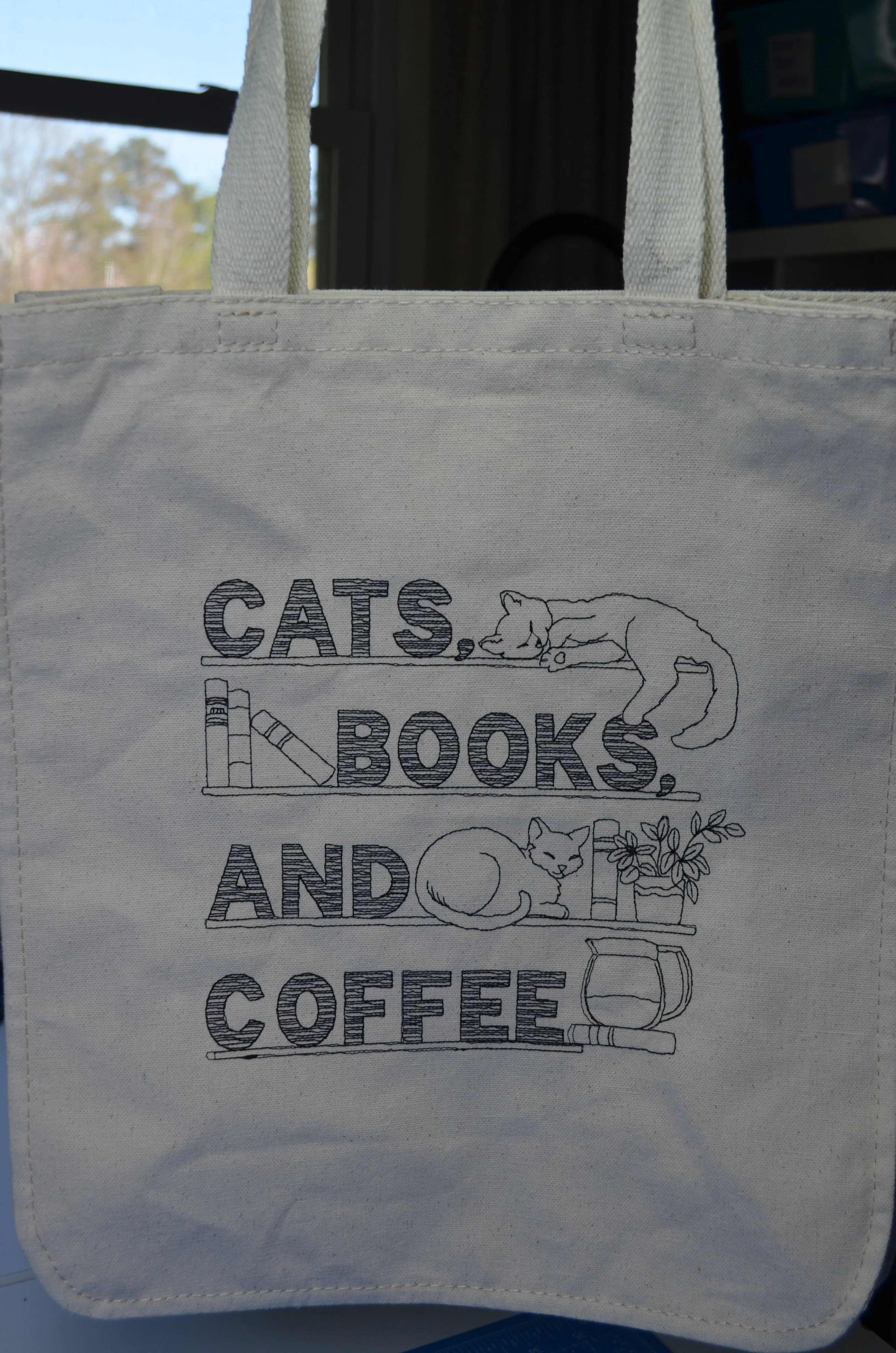 Embroidered Canvas Tote Bags