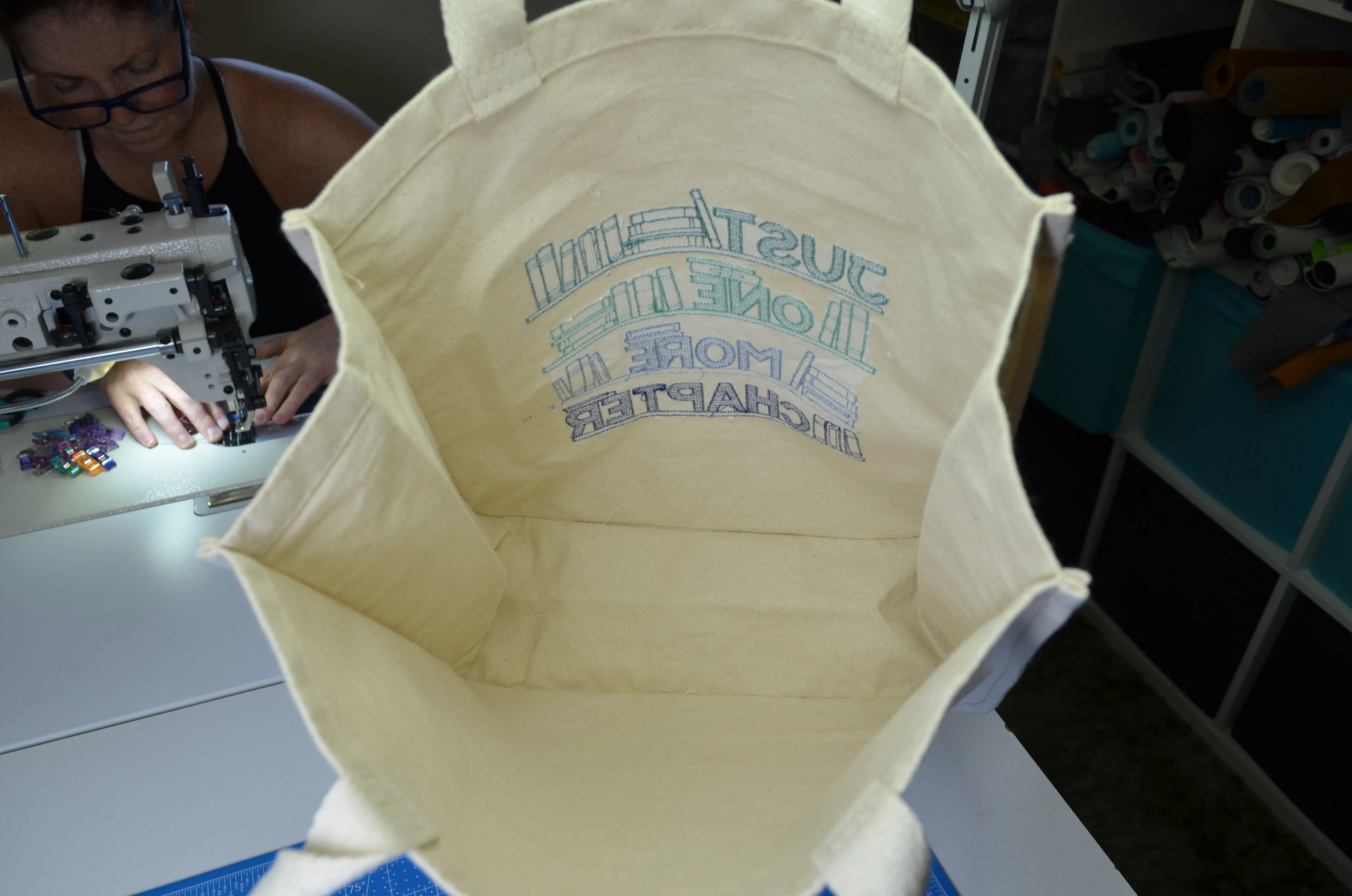 Embroidered Canvas Tote Bags