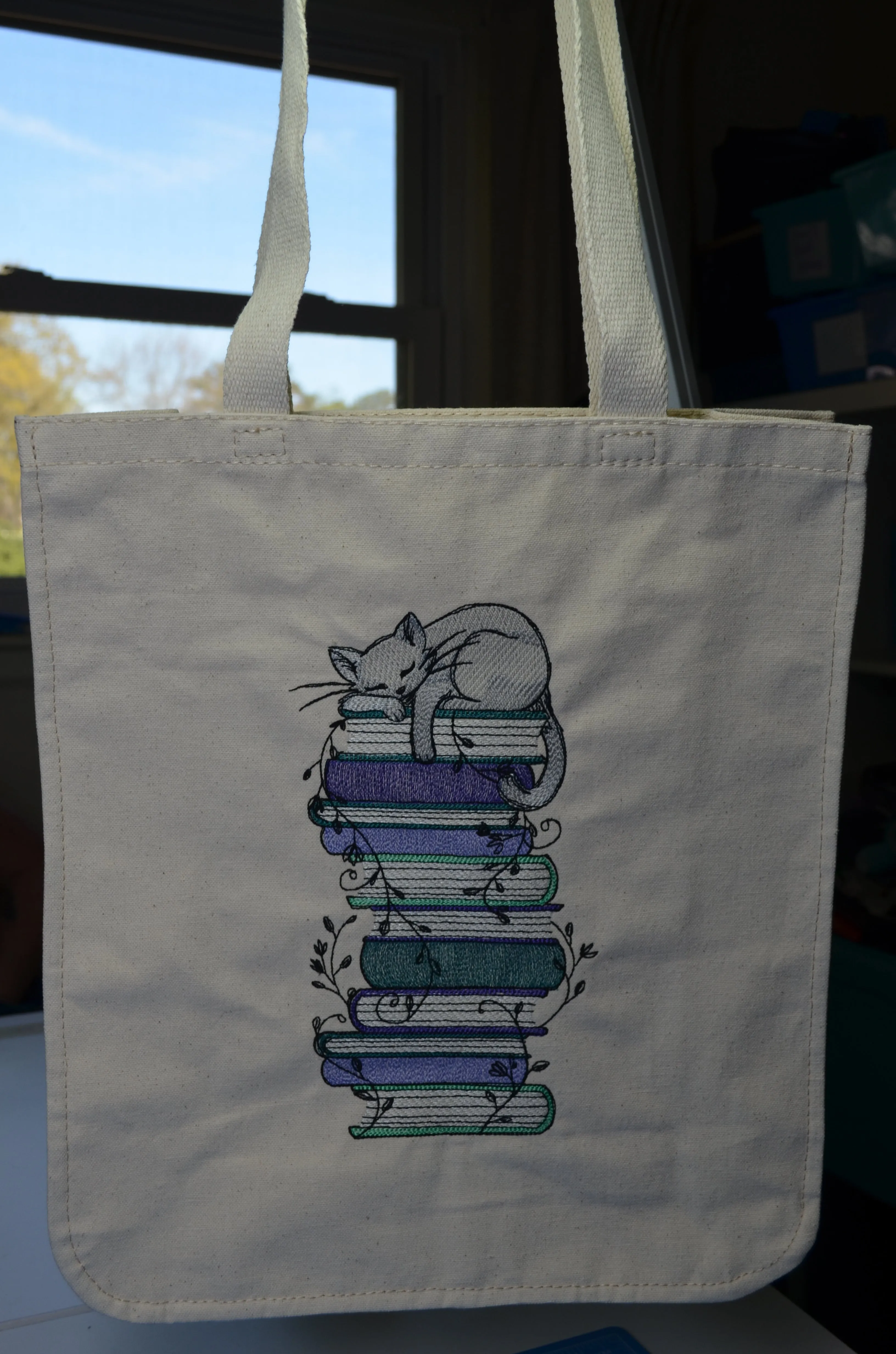 Embroidered Canvas Tote Bags