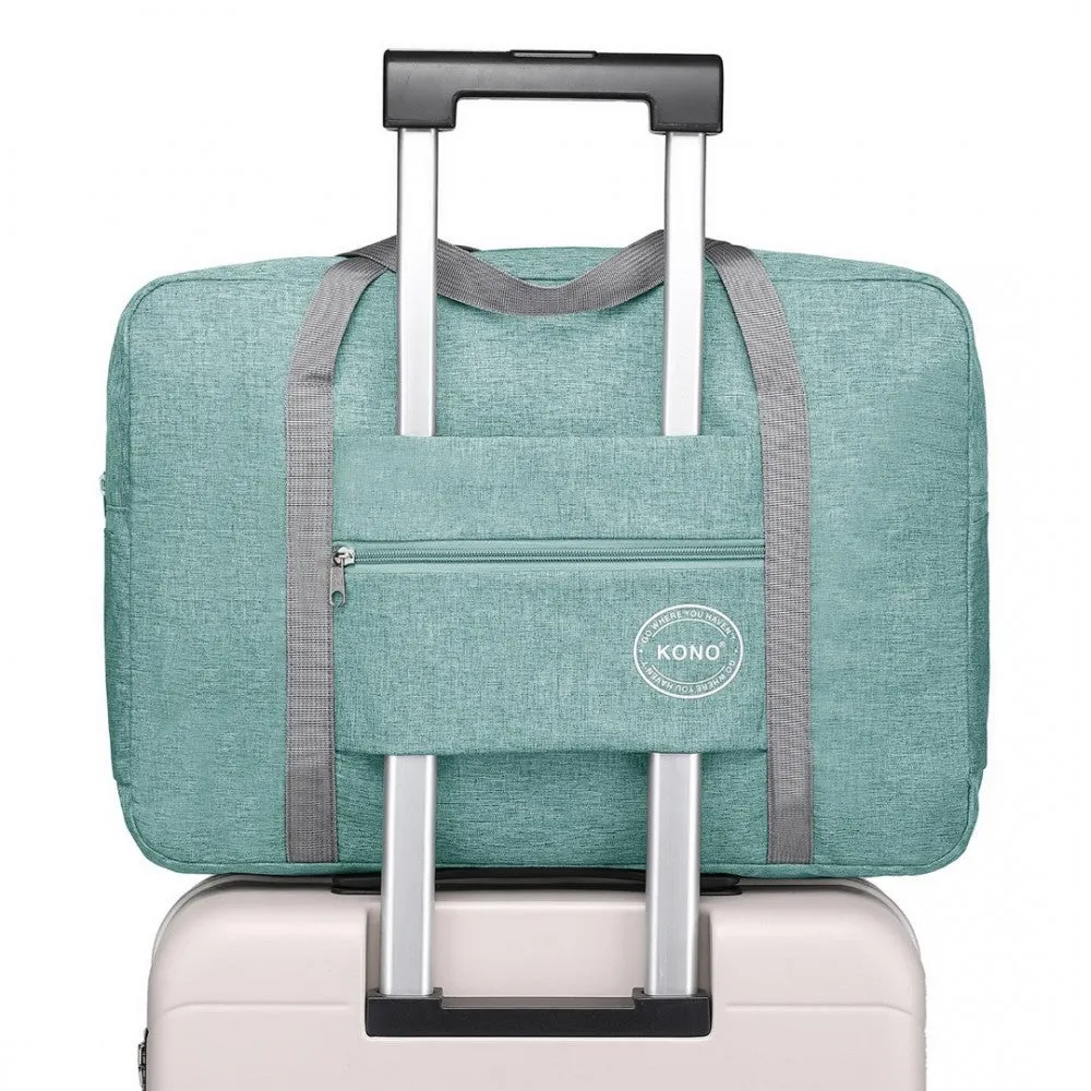 Eq2256 - Kono Foldable Waterproof Storage Travel Handbag - Green