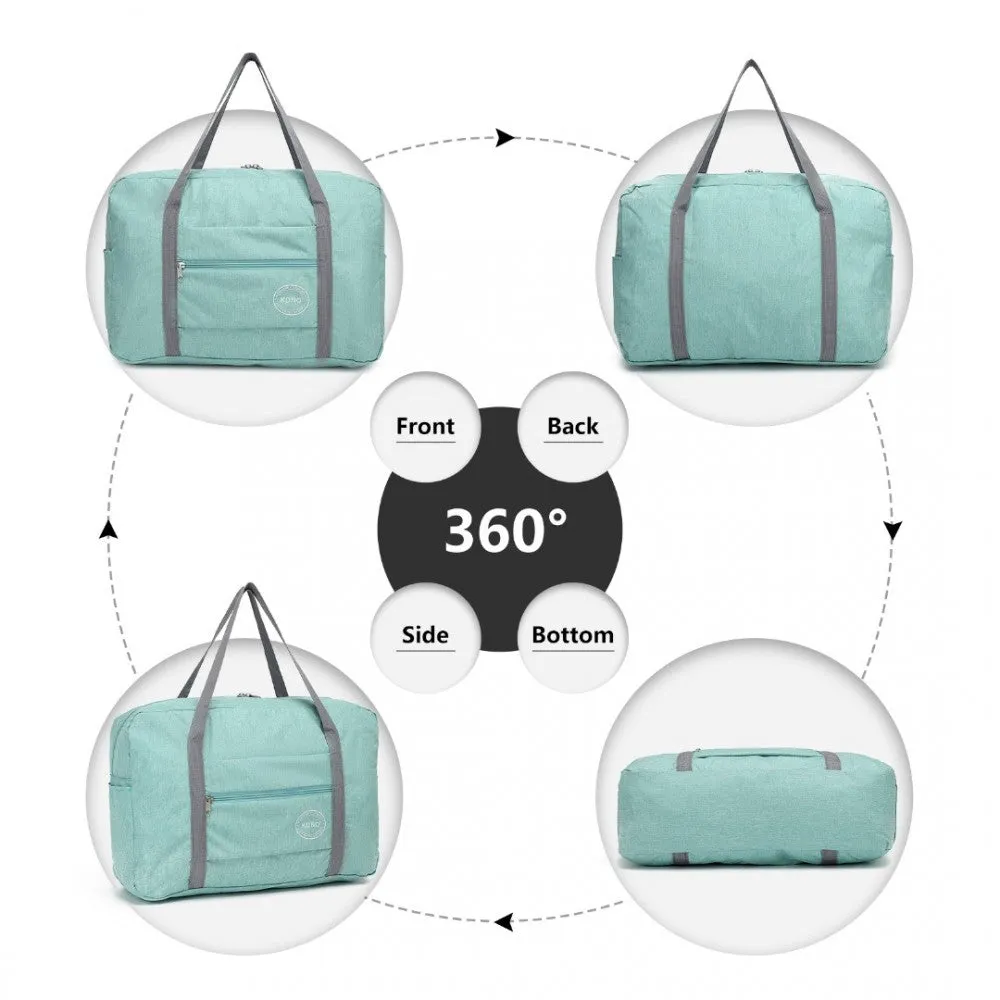 Eq2256 - Kono Foldable Waterproof Storage Travel Handbag - Green