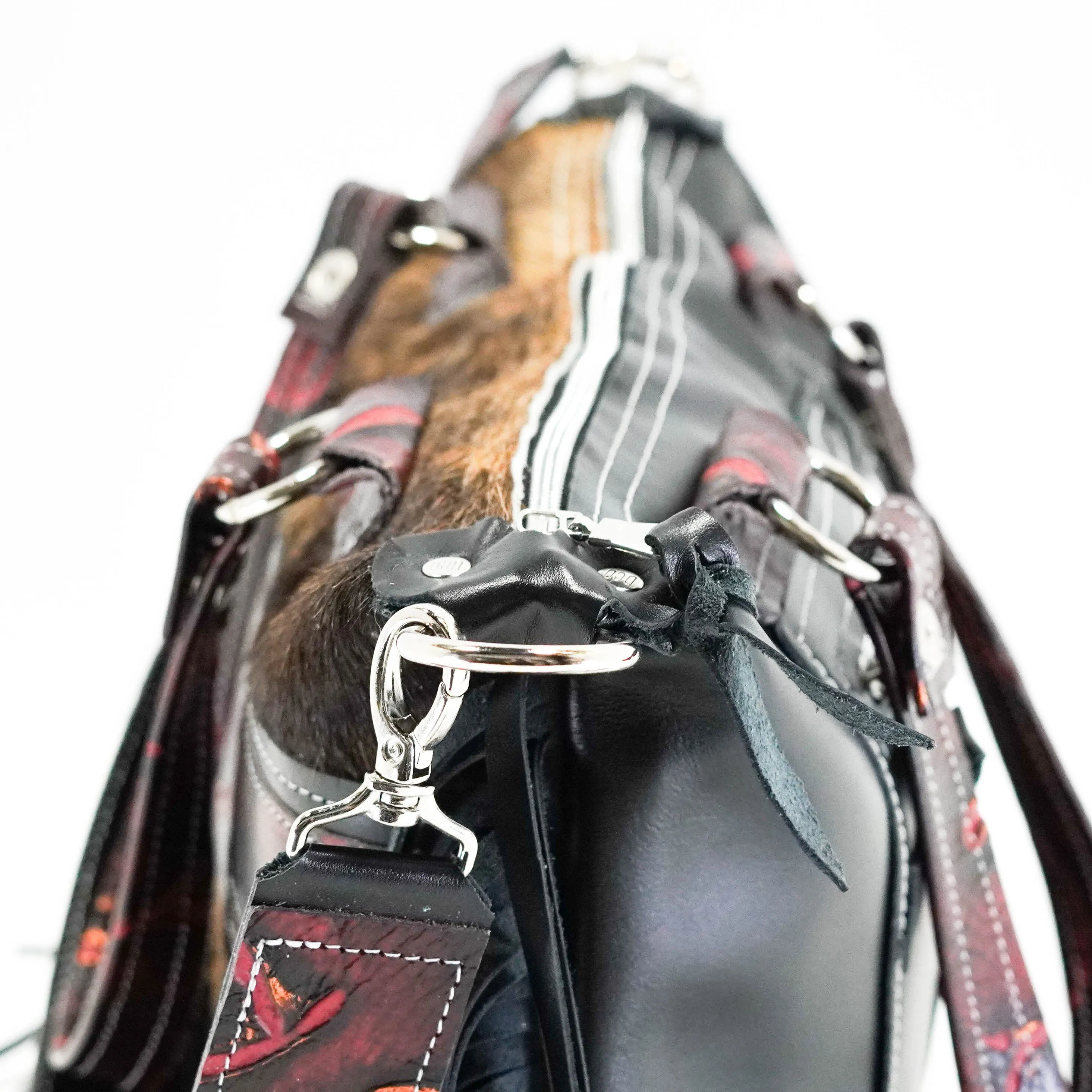 Fancy Oakley - Dark Brindle w/ Burgundy Brands