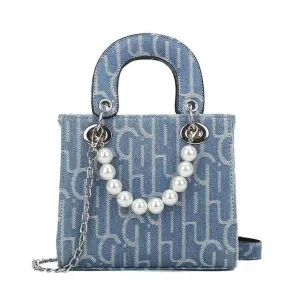 Fashion Luxury Brands Purses and Handbags Printed Pearl Accessories Women's Handbag Bags for Women 2021 Bolsos Para Mujer