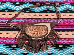 Festival Cowhide Bum Bag with Fringe
