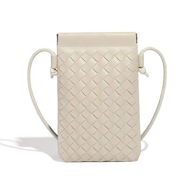 Fiesta Woven Cross Body Bags - Cream