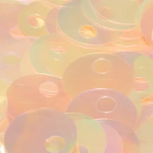Flat Round Top Large Hole Sequin #12 Light Pink (Transparent Iris)