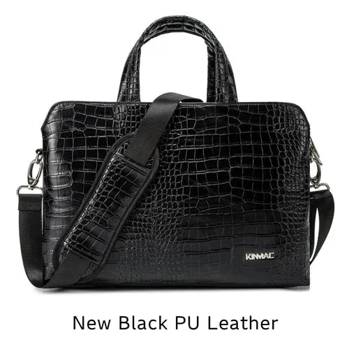 For Macbook Notebook Mens 13,14,15,15.6 Inch Messenger Shockproof Leather Case Hand & Laptop Bag
