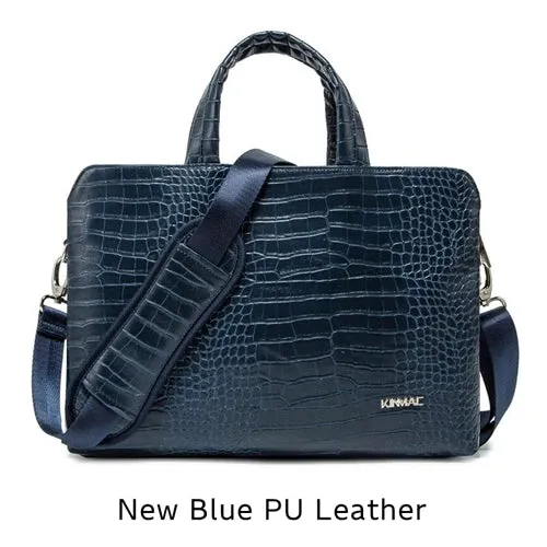 For Macbook Notebook Mens 13,14,15,15.6 Inch Messenger Shockproof Leather Case Hand & Laptop Bag