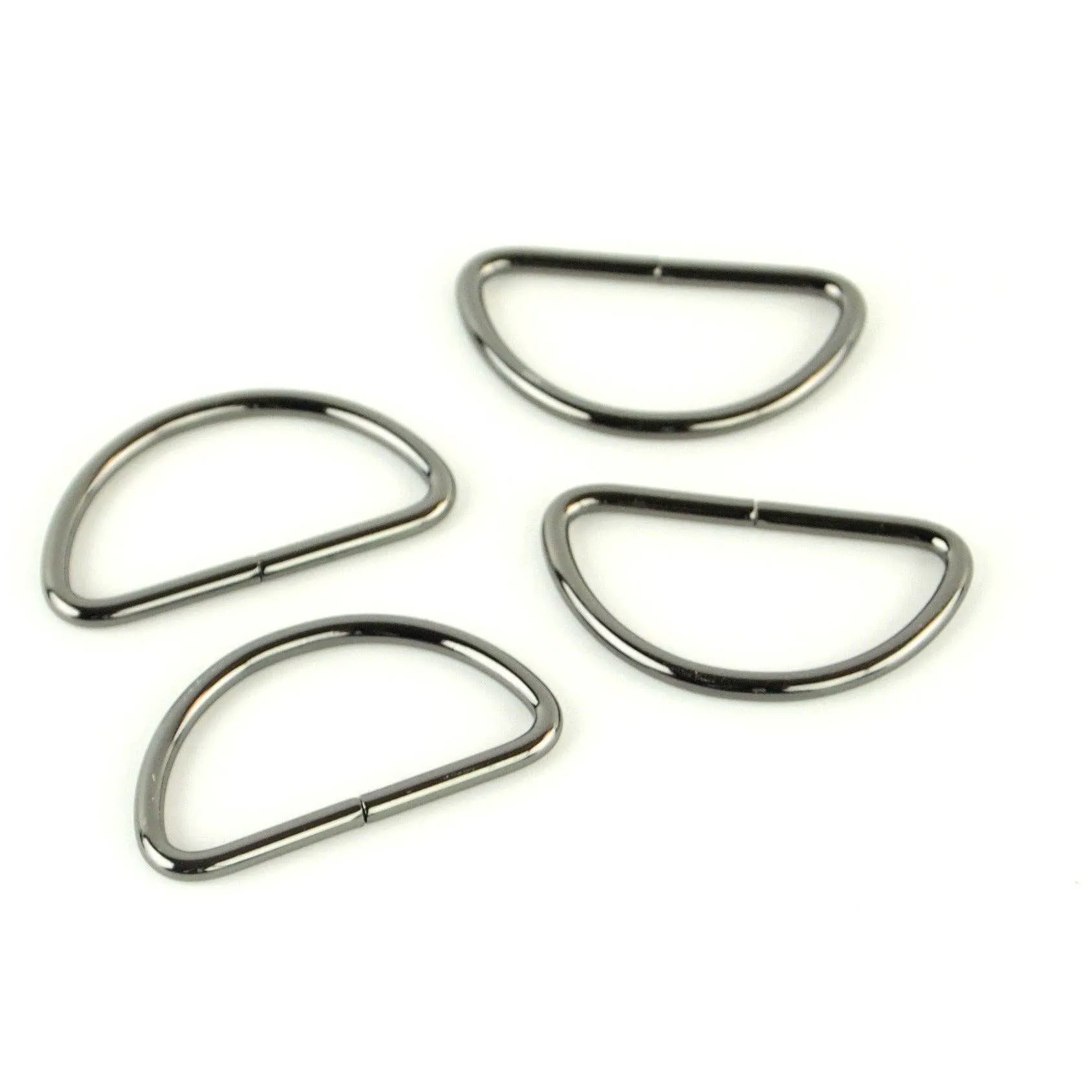 Four D-Rings 1 1/2" Nickel -- Sallie Tomato