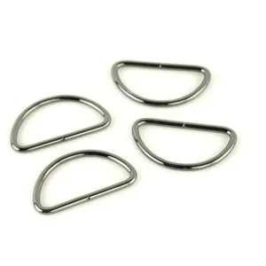 Four D-Rings 1 1/2" Nickel -- Sallie Tomato
