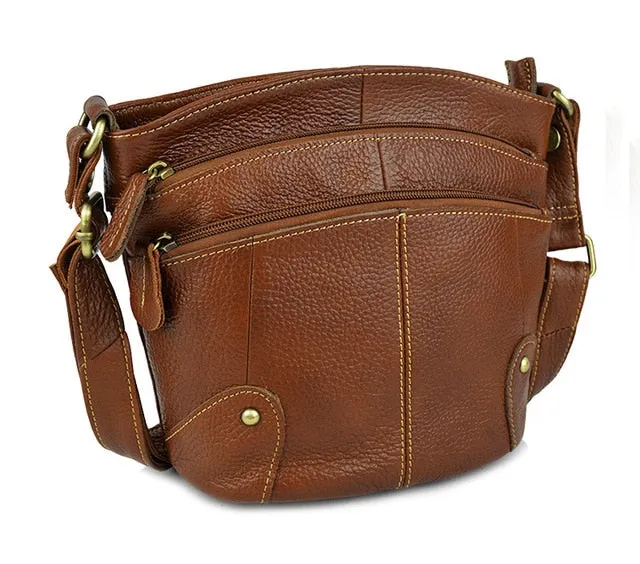 Genuine Leather Small Messenger Bags For Ladies