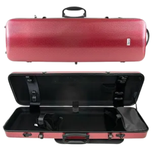 GEWA Pure Polycarbonate Oblong Violin Case 2.4kg Red