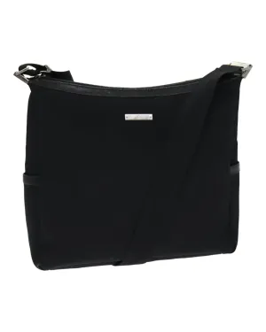 GG Nylon Shoulder Bag  Black