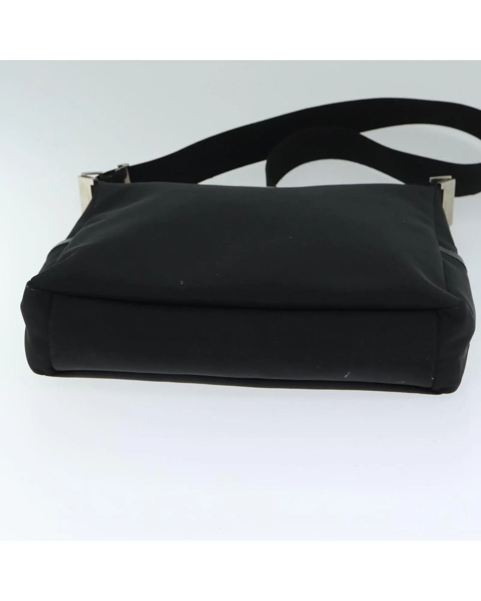 GG Nylon Shoulder Bag  Black