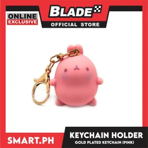 Gifts Keychain Holder with Gold Plated Keychain Hook (Assorted Colors and Designs)