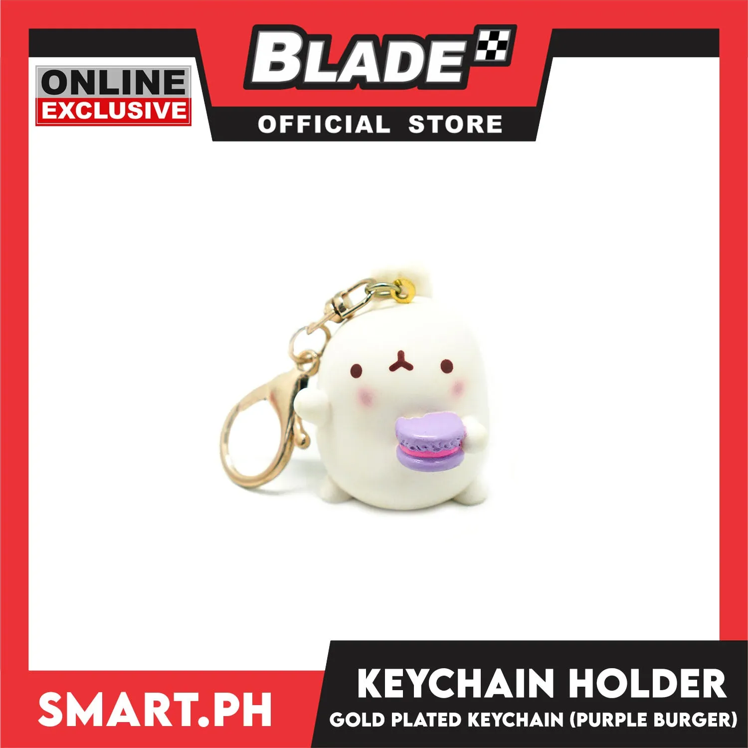 Gifts Keychain Holder with Gold Plated Keychain Hook (Assorted Colors and Designs)