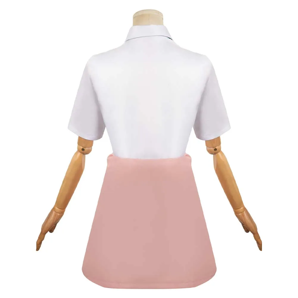 Gimai Seikatsu Ayase Saki White Suit Cosplay Costume Outfits