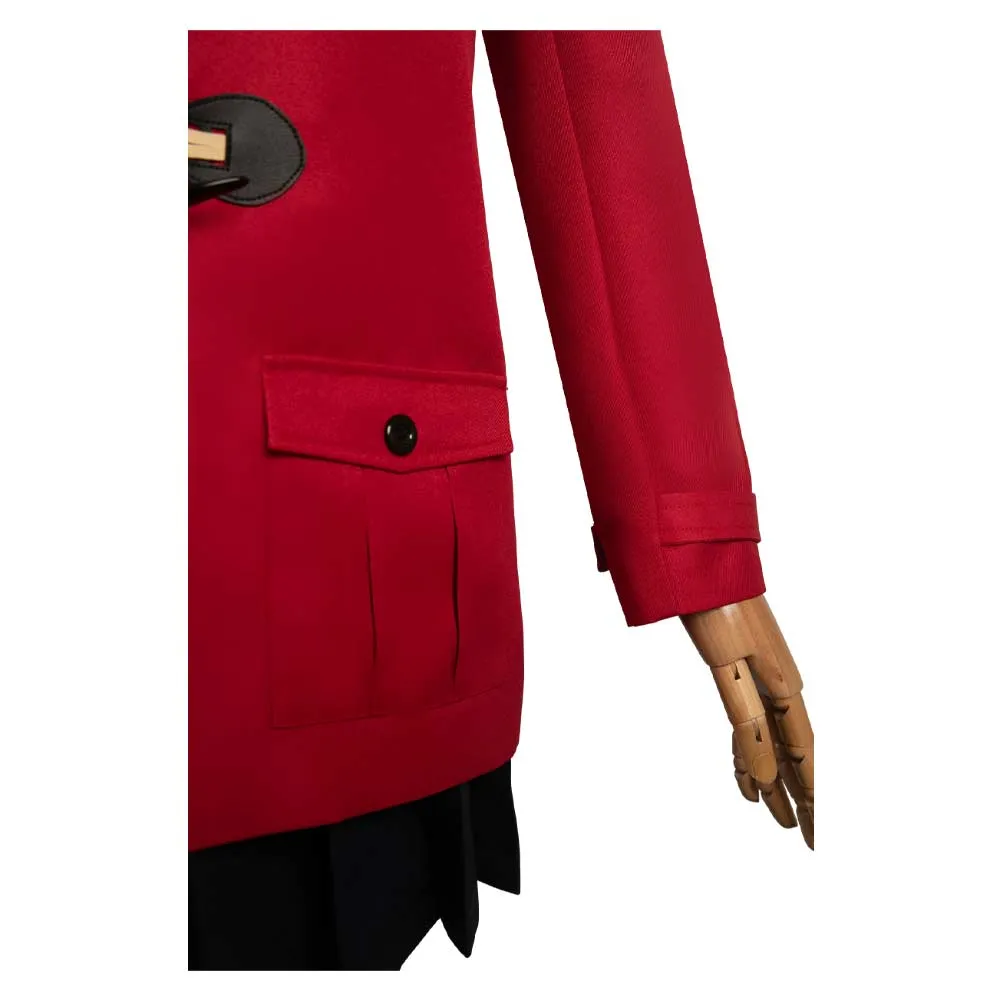 Girls Band Cry Iseri Nina Red Coat Anime Cosplay Costume Outfits Halloween Carnival Suit