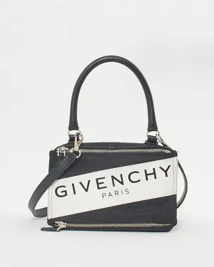 Givenchy Black/White Nylon Logo Pandora Crossbody Bag