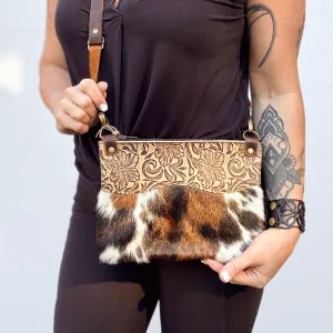 Go Small Wave Zippered Crossbody - Floral   Tricolor