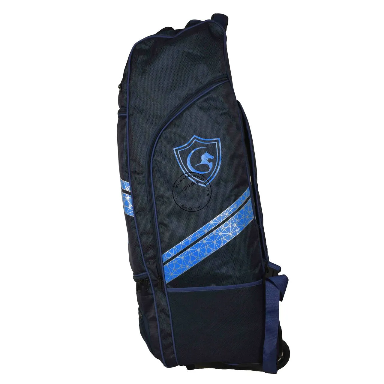 Gortonshire Raba Cricket Kitbag Duffle Navy Blue With Wheels