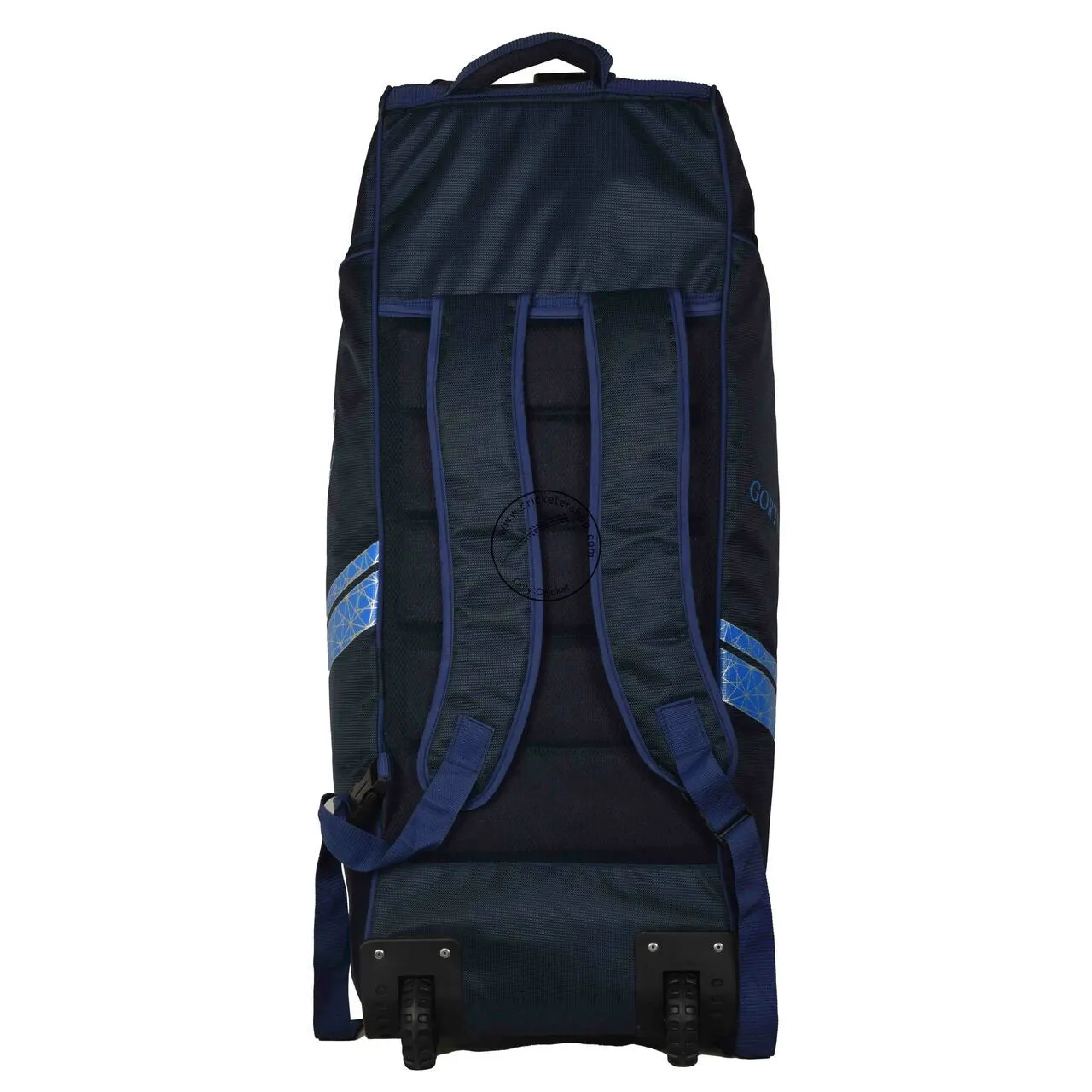 Gortonshire Raba Cricket Kitbag Duffle Navy Blue With Wheels