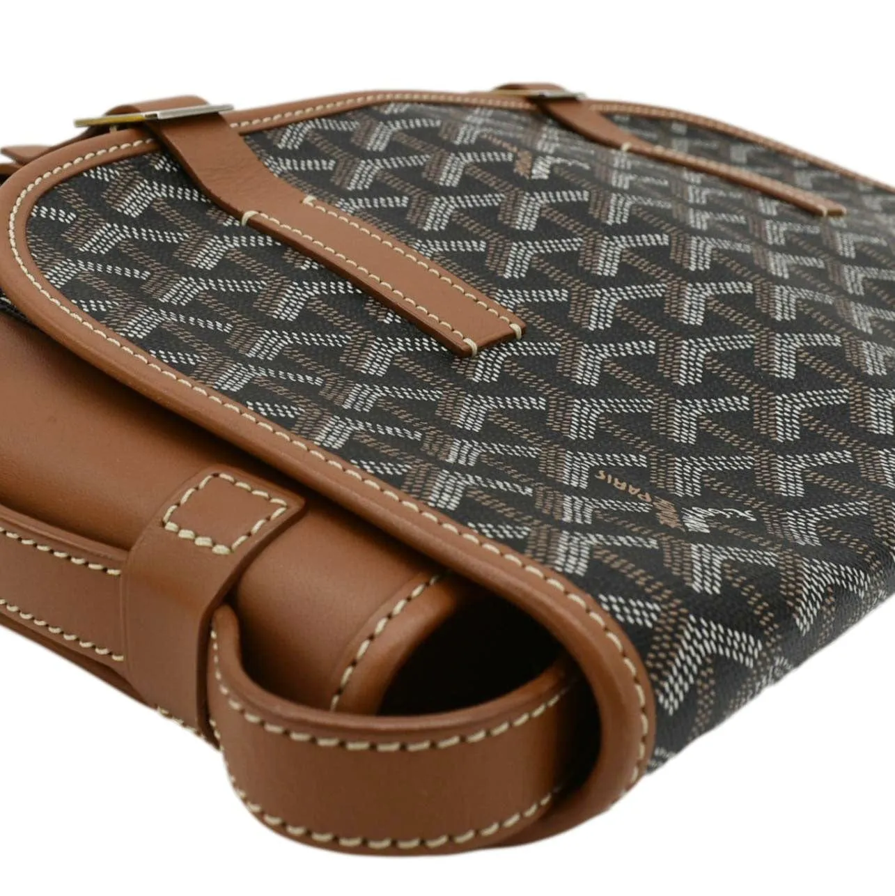 GOYARD Belvedere MM Canvas Messenger Bag Black