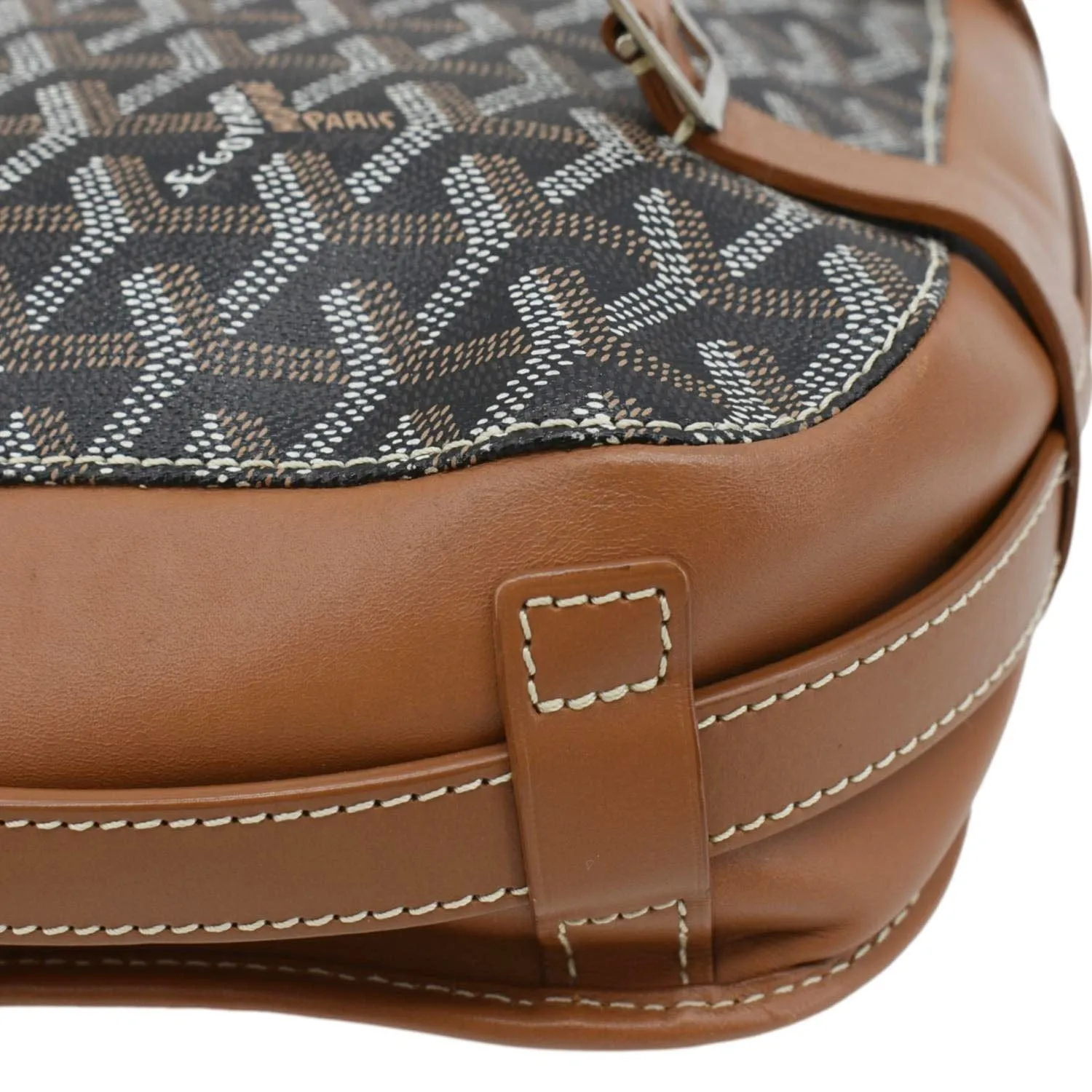 GOYARD Belvedere MM Canvas Messenger Bag Black