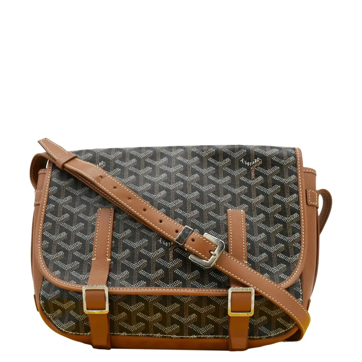 GOYARD Belvedere MM Canvas Messenger Bag Black