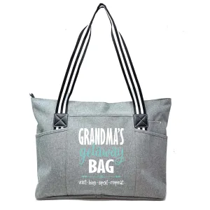 Grandma's Getaway Tessa Gray Tote Bag for Grandmothers