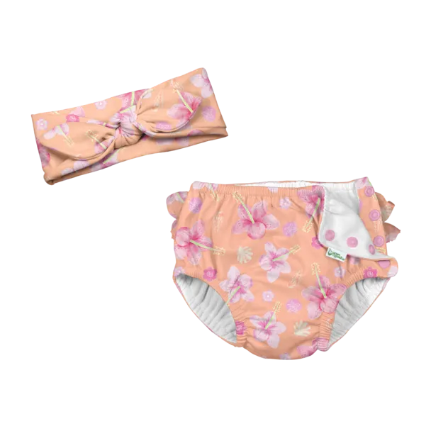 Green Sprout i play - Ruffle Snap Reusable Absorbent Swim Diaper