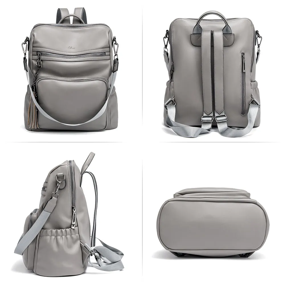 Greene Luxury Vintage Women's Leather Backpack Purse For Commuting