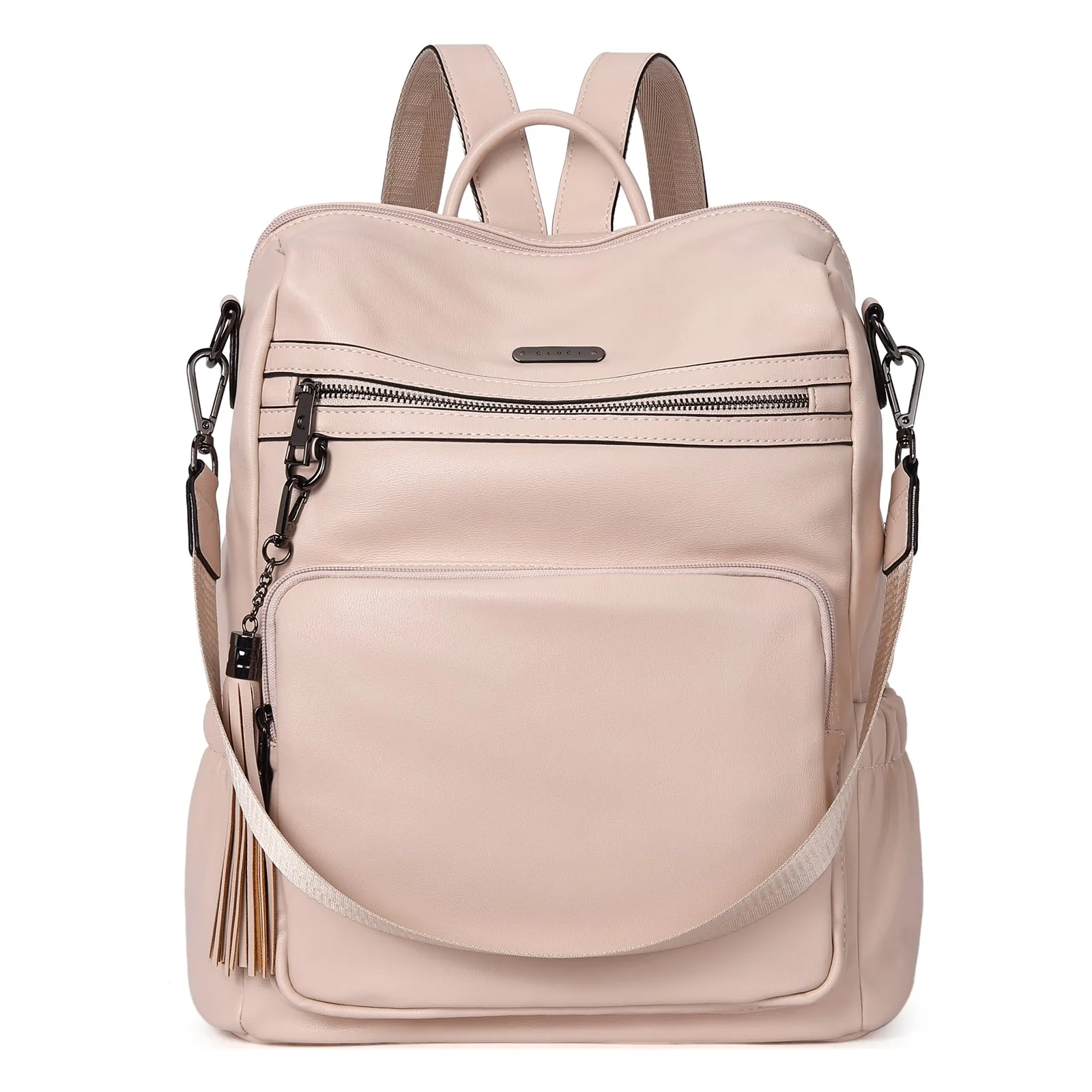Greene Luxury Vintage Women's Leather Backpack Purse For Commuting