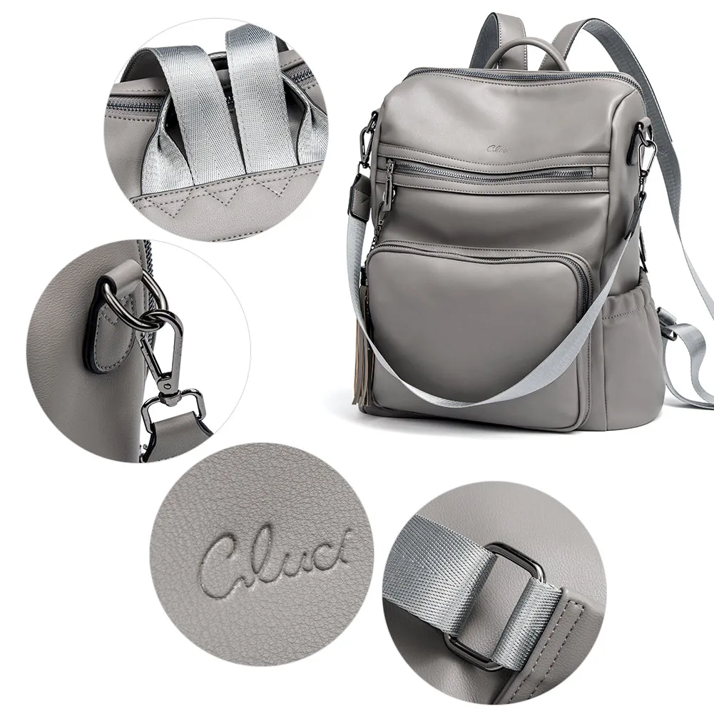 Greene Luxury Vintage Women's Leather Backpack Purse For Commuting