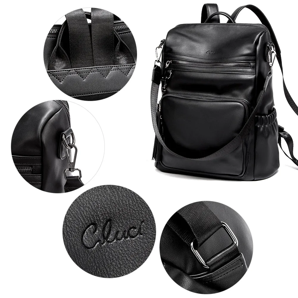 Greene Luxury Vintage Women's Leather Backpack Purse For Commuting