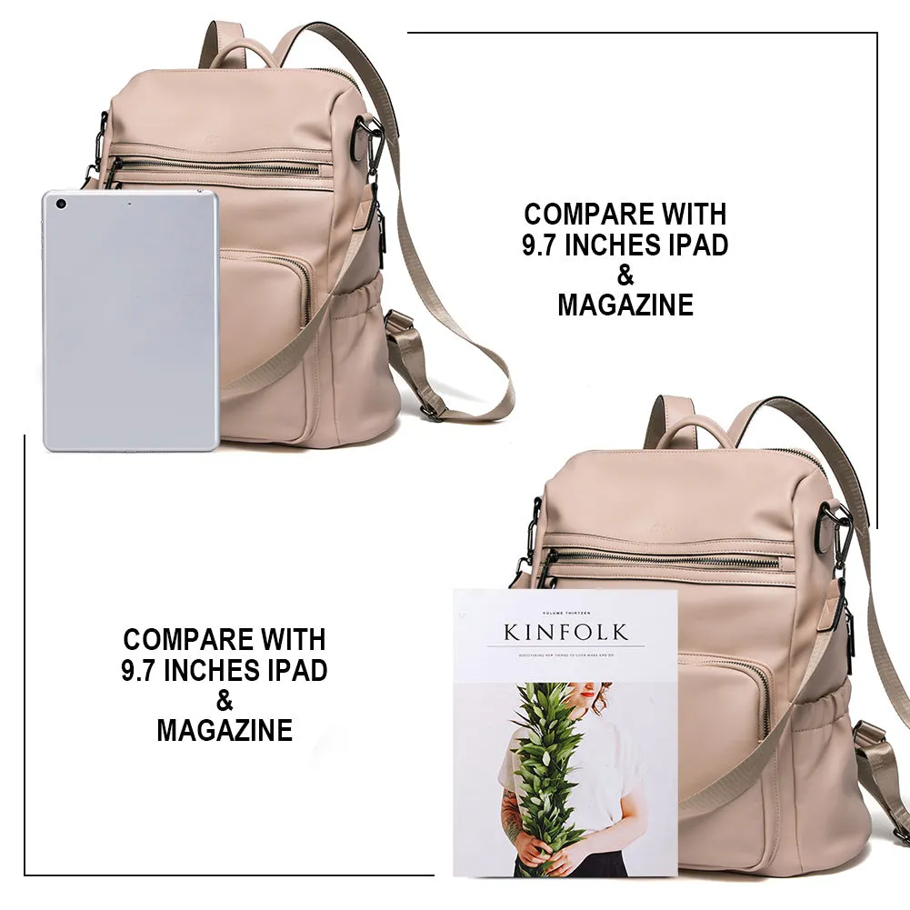 Greene Luxury Vintage Women's Leather Backpack Purse For Commuting