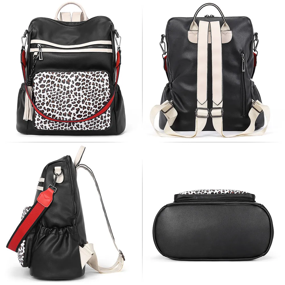 Greene Luxury Vintage Women's Leather Backpack Purse For Commuting