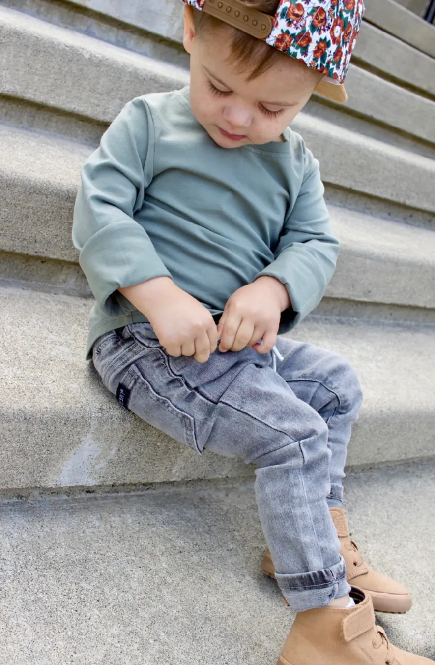 Grey Wash Denim