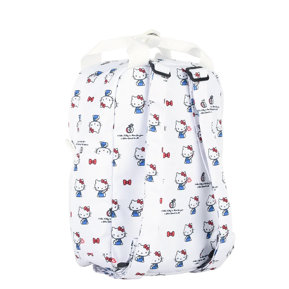 Grinstant x Sanrio Edition - CARA 9.7" Mini Backpack in Hello Kitty White Overprint