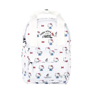 Grinstant x Sanrio Edition - CARA 9.7" Mini Backpack in Hello Kitty White Overprint