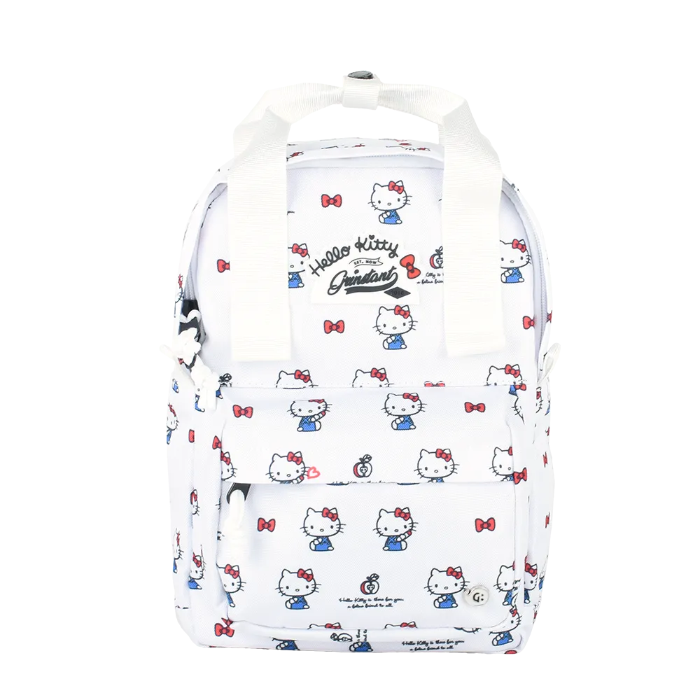 Grinstant x Sanrio Edition - CARA 9.7" Mini Backpack in Hello Kitty White Overprint