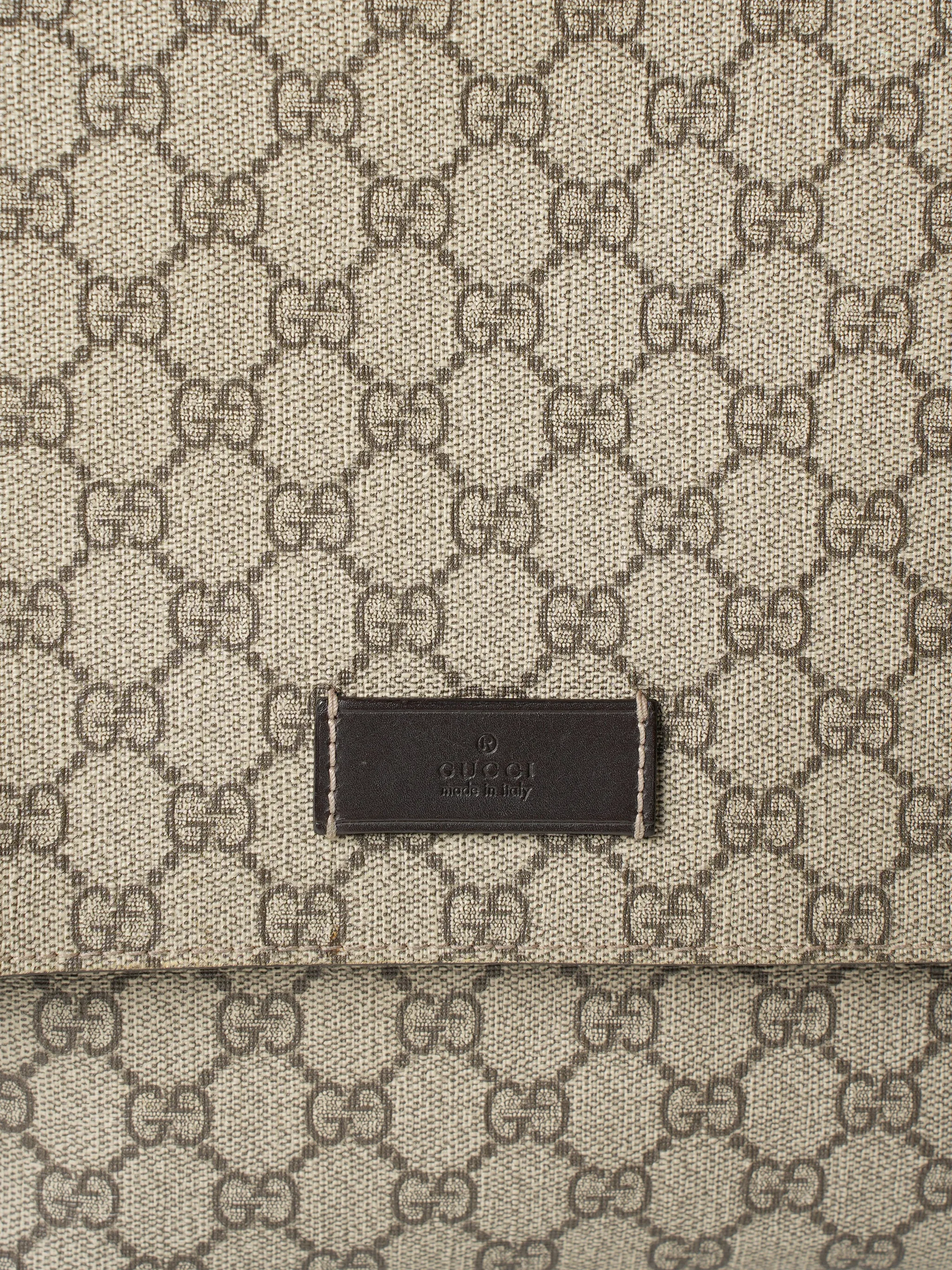 Gucci Beige GG Supreme Canvas Diaper Bag