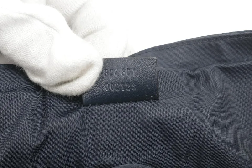 Gucci Diaper Messenger Black GG Nylon Crossbody 3GK0123