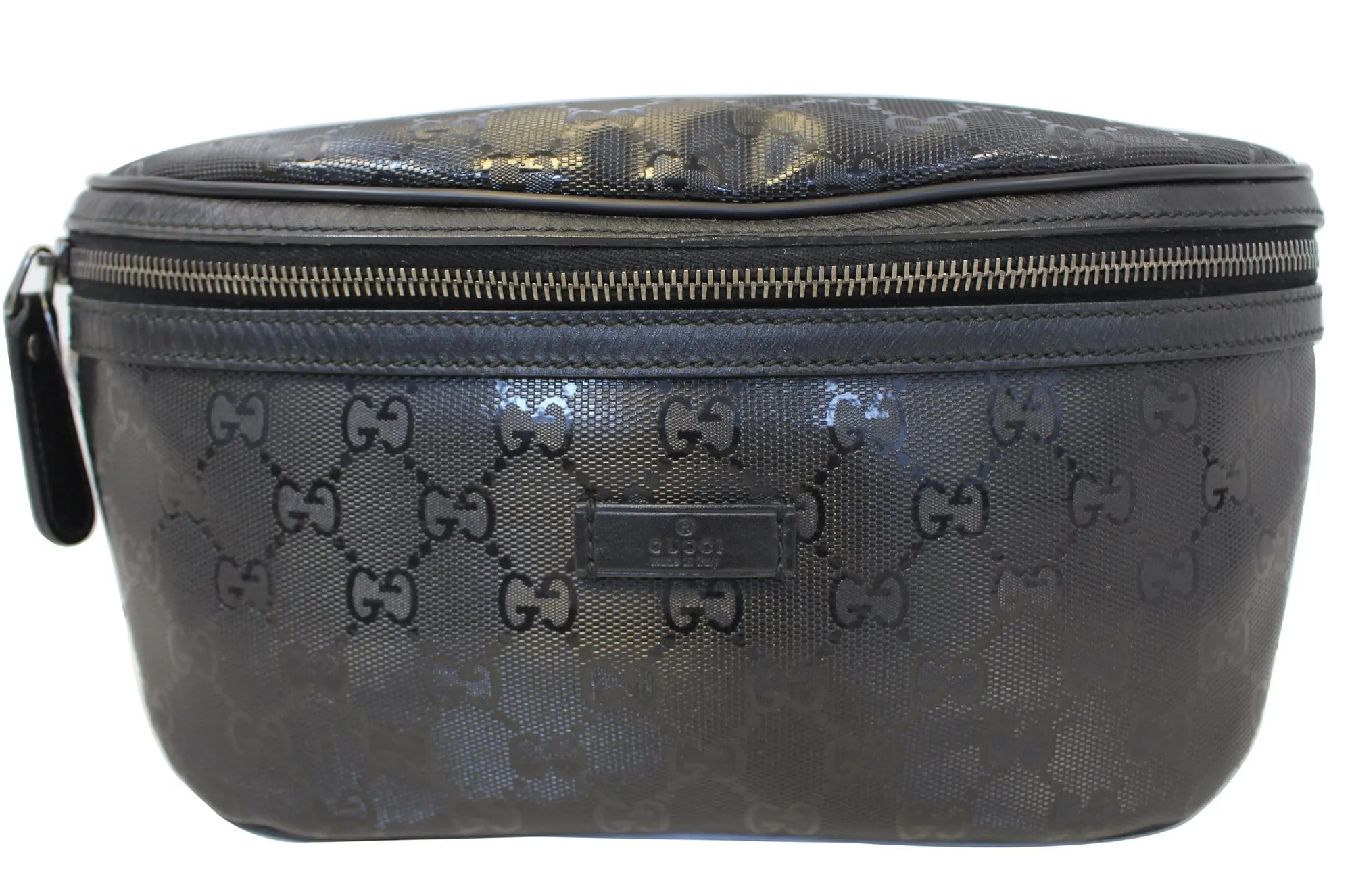 GUCCI GG Imprime Monogram Waist Bum Bag Black 233269