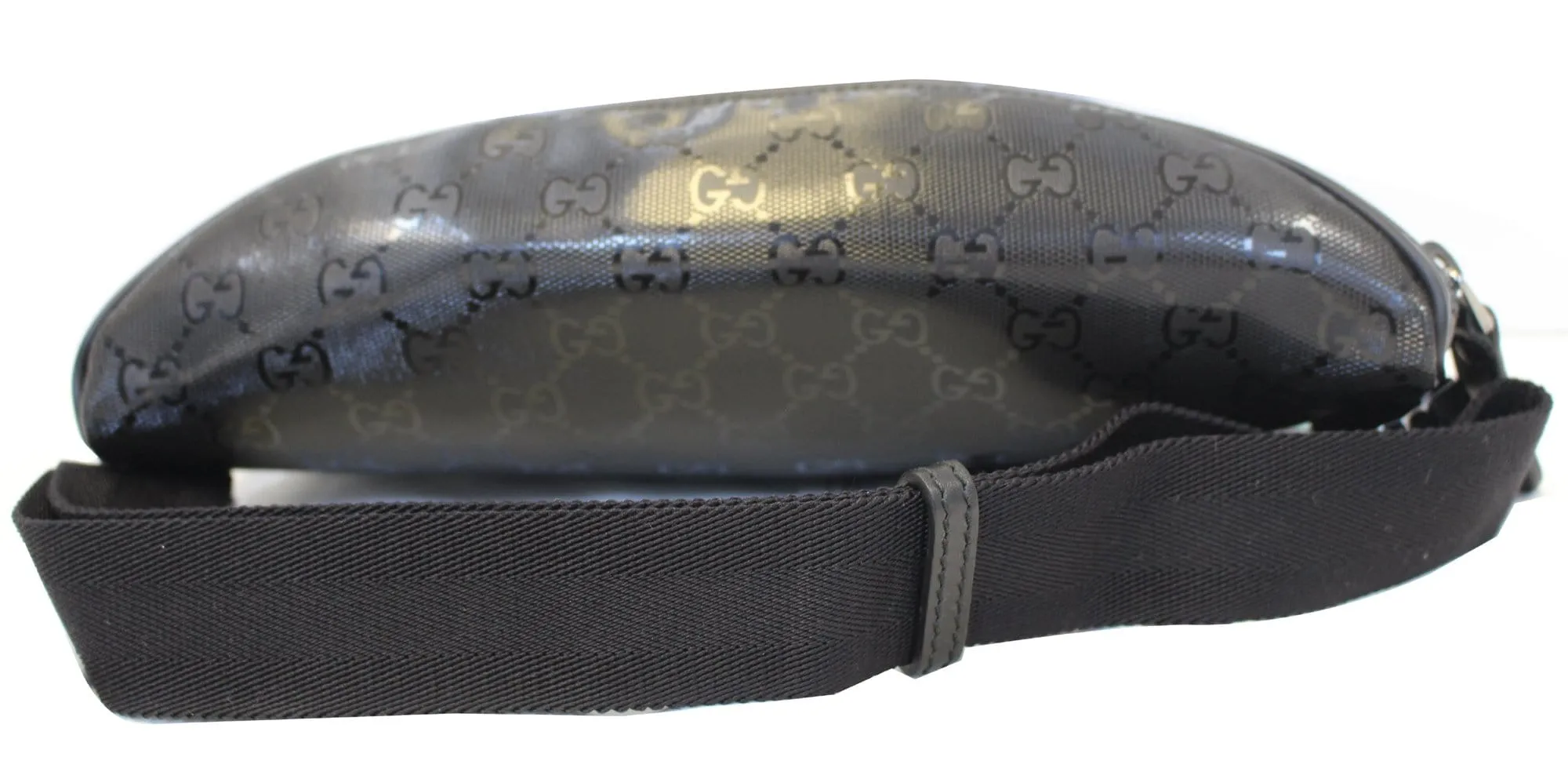 GUCCI GG Imprime Monogram Waist Bum Bag Black 233269