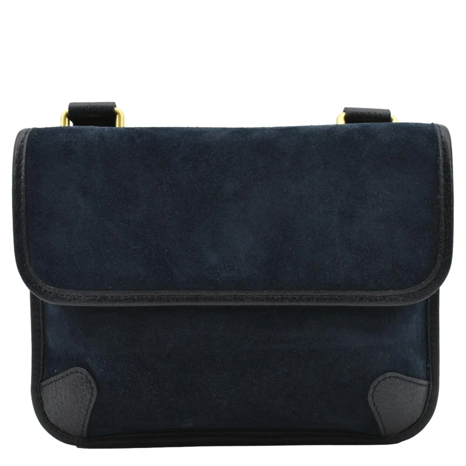 GUCCI Neo Vintage Suede Crossbody Bag Blue 501050