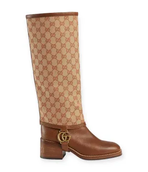 Gucci Shoes, GG Monogram Calfskin Lola Tall Boots (size 37)