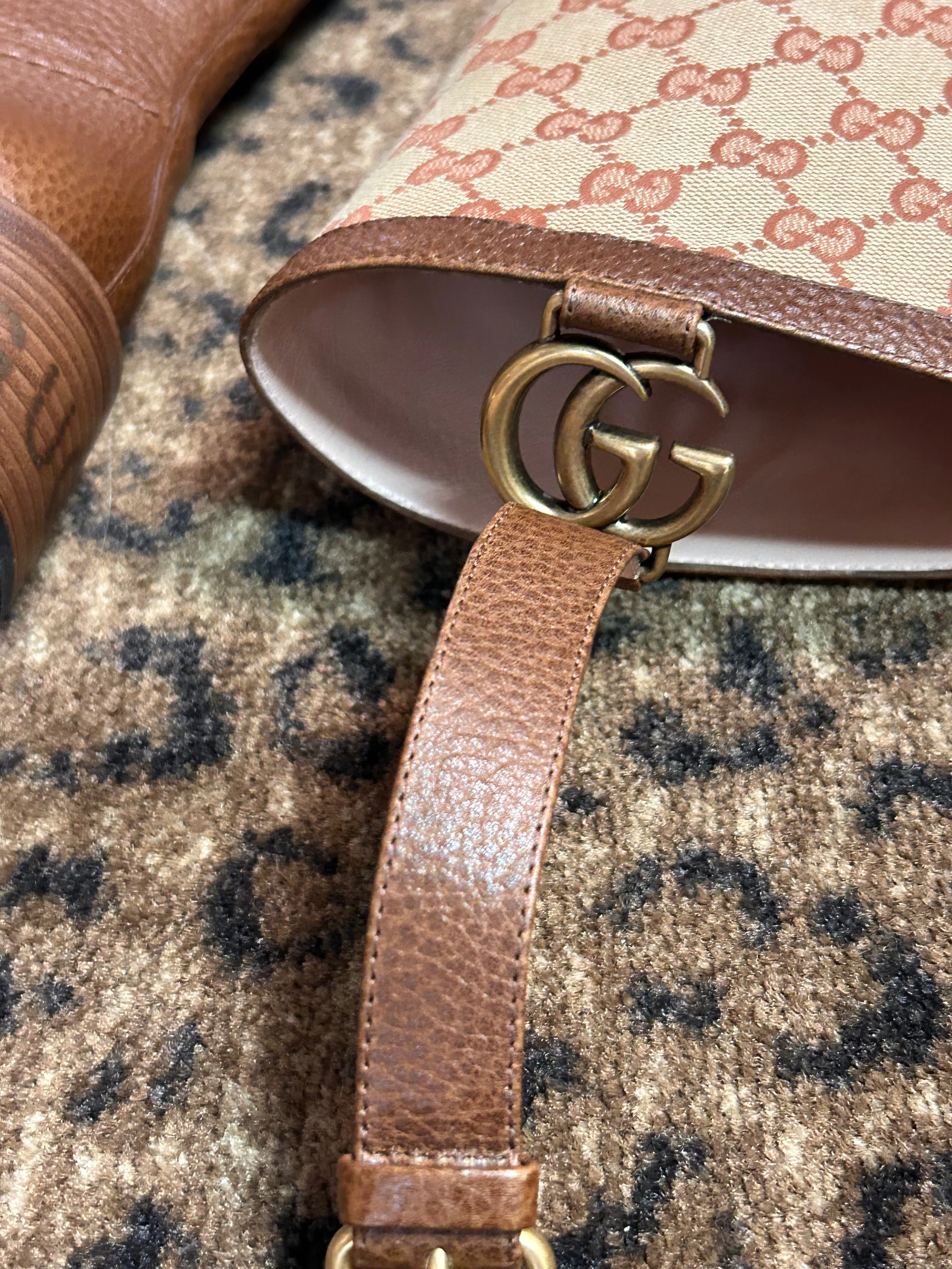 Gucci Shoes, GG Monogram Calfskin Lola Tall Boots (size 37)