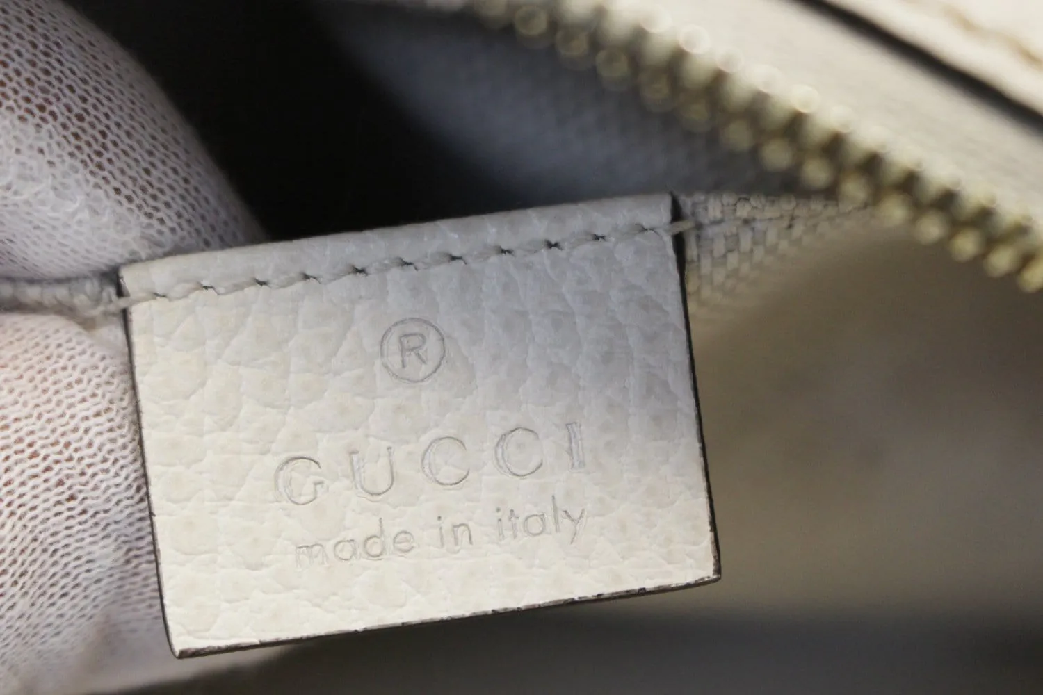 GUCCI Soho GG Navy Leather Crossbody Shoulder Bag